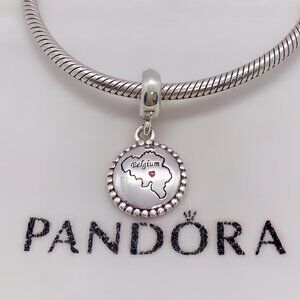 Pandora Belgium Map Exclusive Charm Pendant